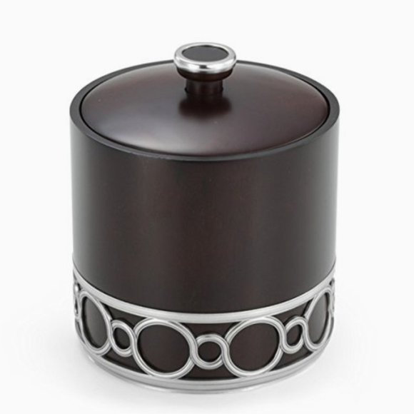 Royal Selangor Medallion Pewter and Wood Ice Buxket - Picture 1 of 16